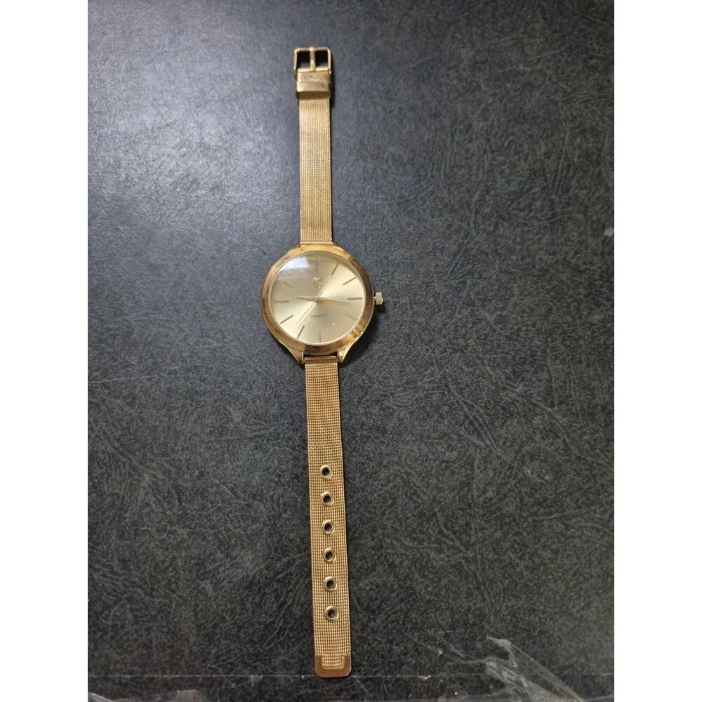 Charming Charlie Gold Tone Womens Watch New Battery